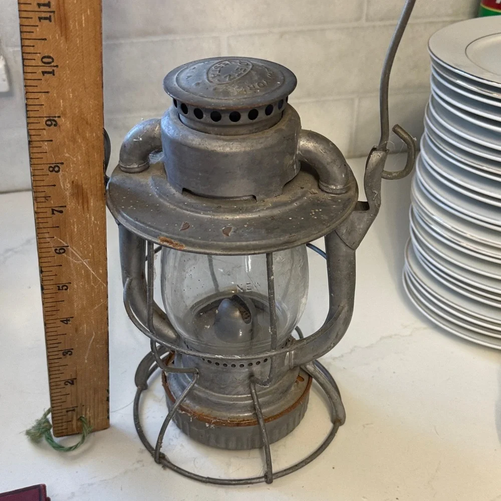 Vintage Dietz Vesta Railroad Lantern - New York USA - Industrial Decor
